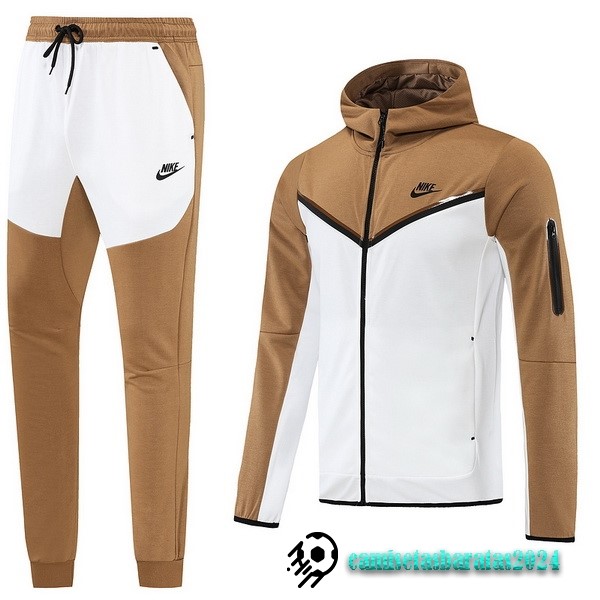 Replicas Chaqueta Con Capucha Nike 2022 2023 Amarillo I Blanco