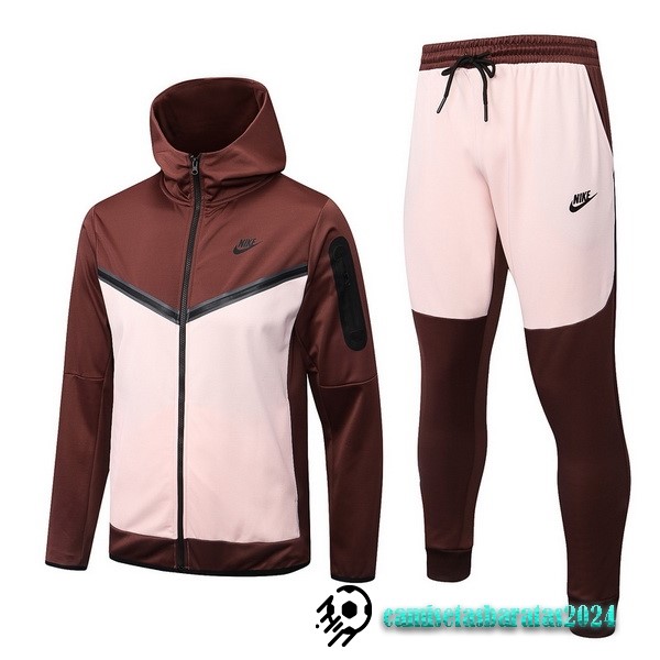 Replicas Chaqueta Con Capucha Nike 2022 2023 Borgona Rosa