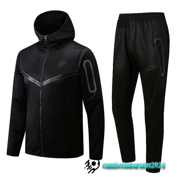 Replicas Chaqueta Con Capucha Nike 2022 2023 Negro