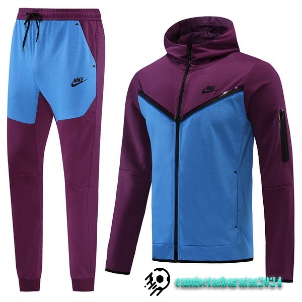 Replicas Chaqueta Con Capucha Nike 2022 2023 Purpura Azul