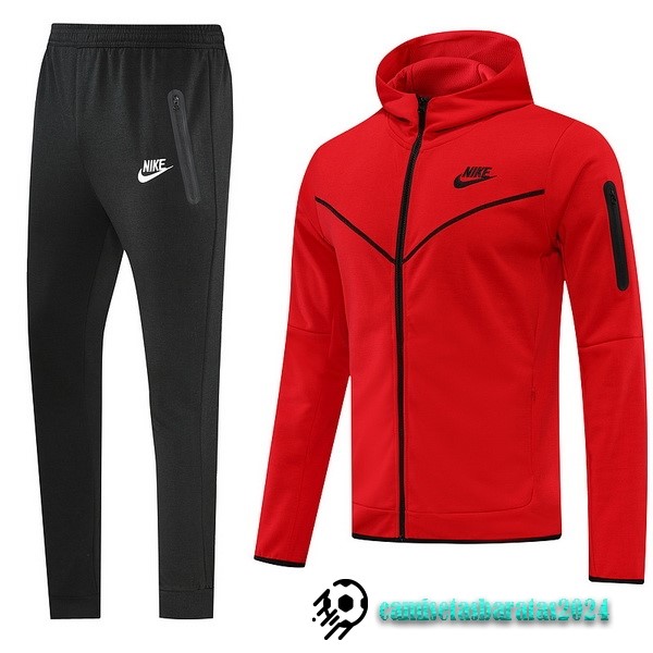 Replicas Chaqueta Con Capucha Nike 2022 2023 Rojo I Negro