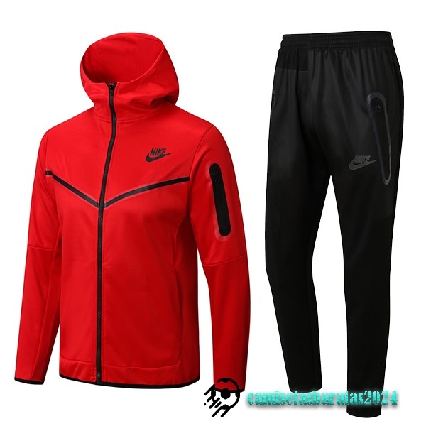 Replicas Chaqueta Con Capucha Nike 2022 2023 Rojo Negro