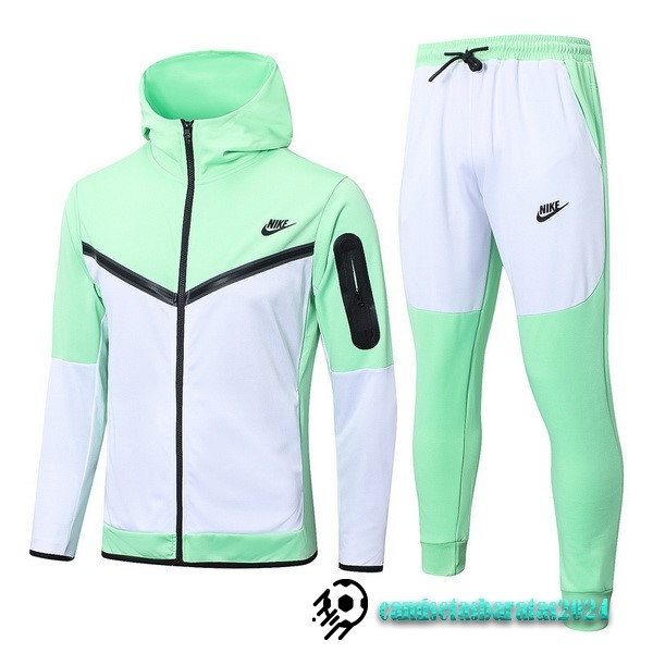 Replicas Chaqueta Con Capucha Nike 2022 2023 Verde Blanco