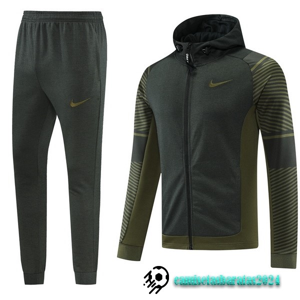 Replicas Chaqueta Con Capucha Nike 2022 2023 Verde I Marino