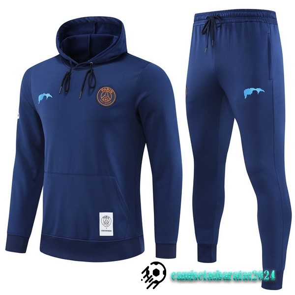 Replicas Chaqueta Con Capucha Paris Saint Germain 2022 2023 Azul