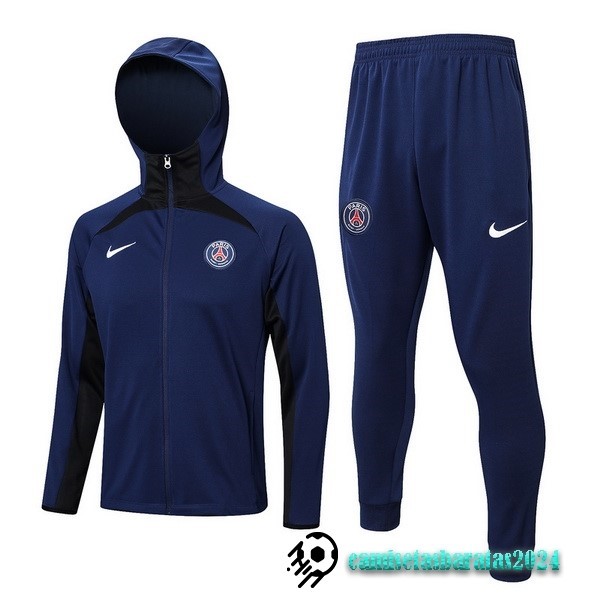 Replicas Chaqueta Con Capucha Paris Saint Germain 2022 2023 Azul Marino