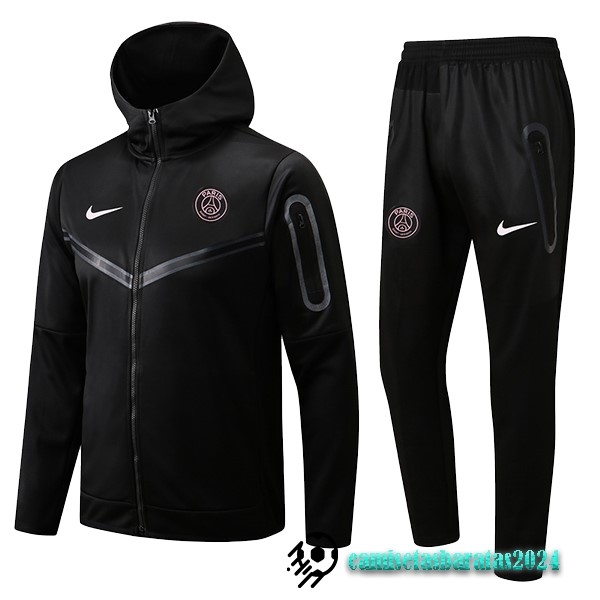 Replicas Chaqueta Con Capucha Paris Saint Germain 2022 2023 I Negro