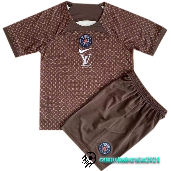 Replicas Concepto Conjunto De Hombre Paris Saint Germain 2022 2023 Marron