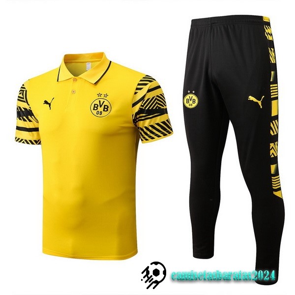 Replicas Conjunto Completo Polo Borussia Dortmund 2022 2023 Amarillo Negro