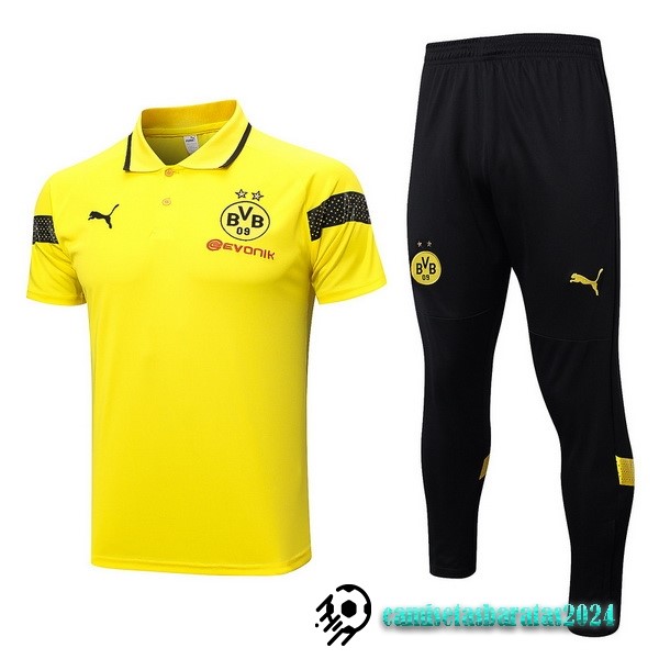 Replicas Conjunto Completo Polo Borussia Dortmund 2023 2024 Amarillo Negro