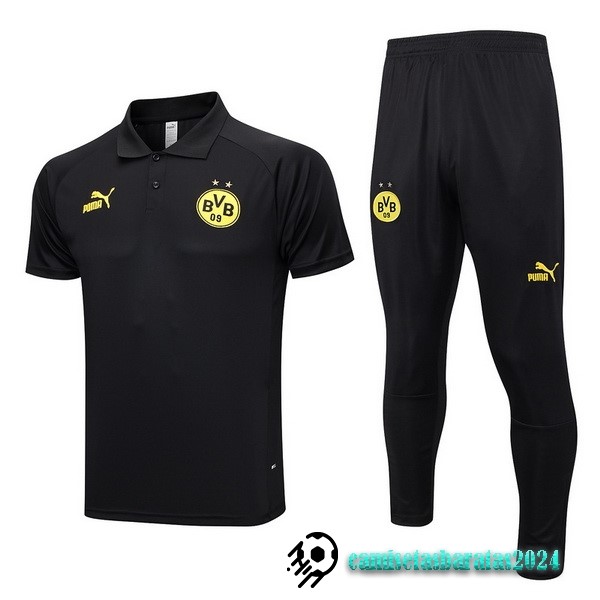 Replicas Conjunto Completo Polo Borussia Dortmund 2023 2024 Negro