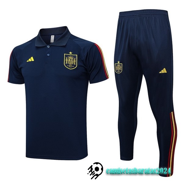 Replicas Conjunto Completo Polo España 2022 Azul Marino