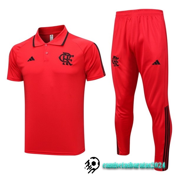 Replicas Conjunto Completo Polo Flamengo 2023 2024 Rojo