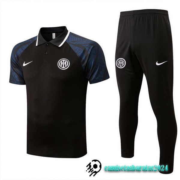 Replicas Conjunto Completo Polo Inter Milán 2022 2023 Negro Gris