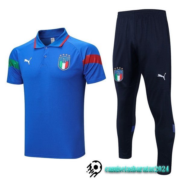 Replicas Conjunto Completo Polo Italia 2022 Azul