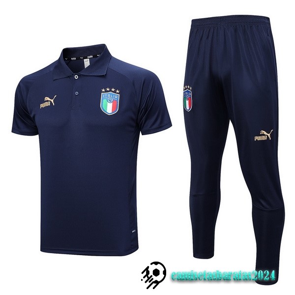 Replicas Conjunto Completo Polo Italia 2022 Azul II Marino