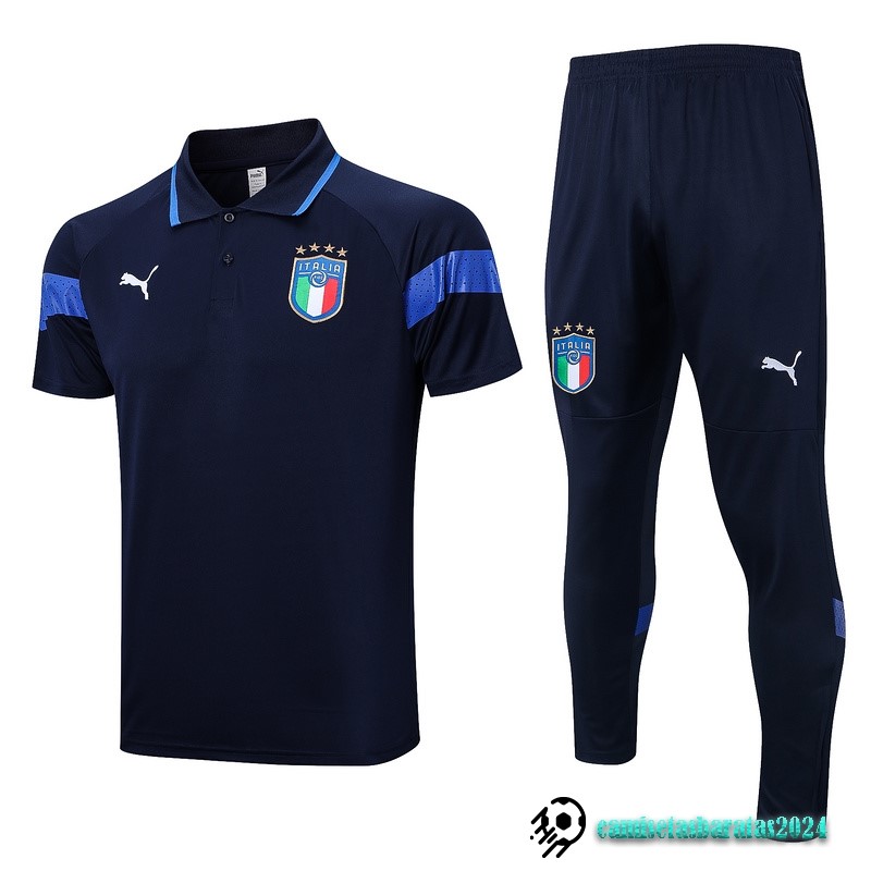 Replicas Conjunto Completo Polo Italia 2022 Azul I Marino