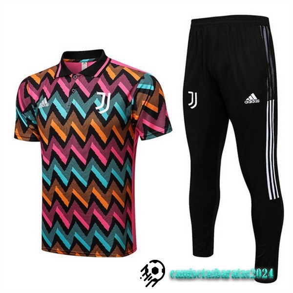 Replicas Conjunto Completo Polo Juventus 2022 2023 Rojo Negro