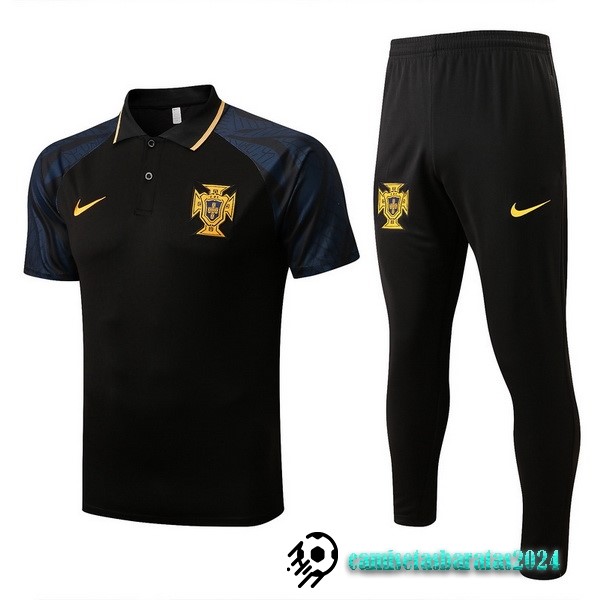 Replicas Conjunto Completo Polo Portugal 2022 Negro