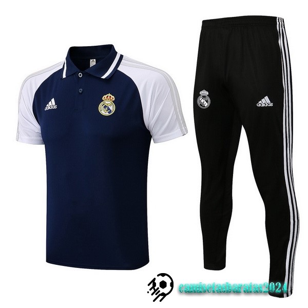 Replicas Conjunto Completo Polo Real Madrid 2022 2023 Negro Blanco