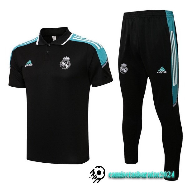 Replicas Conjunto Completo Polo Real Madrid 2022 2023 Negro Verde