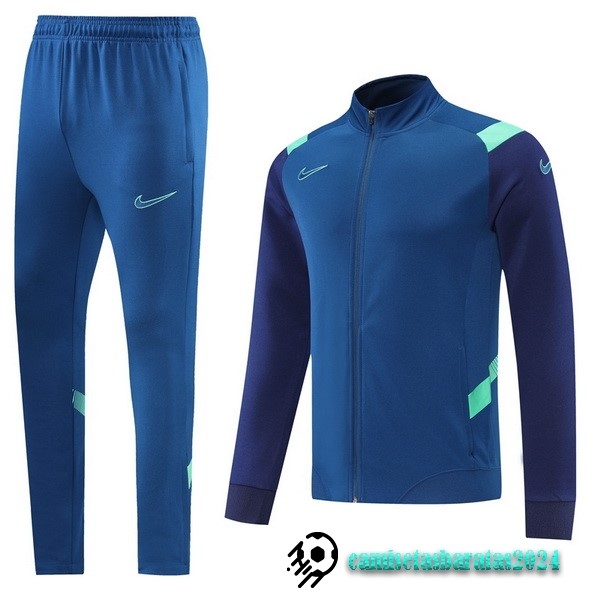 Replicas Conjunto Completo Ropa Deportiva Con Cremallera Larga Nike 2022 2023 Azul