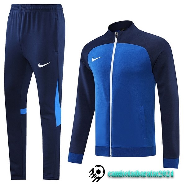 Replicas Conjunto Completo Ropa Deportiva Con Cremallera Larga Nike 2022 2023 II Azul