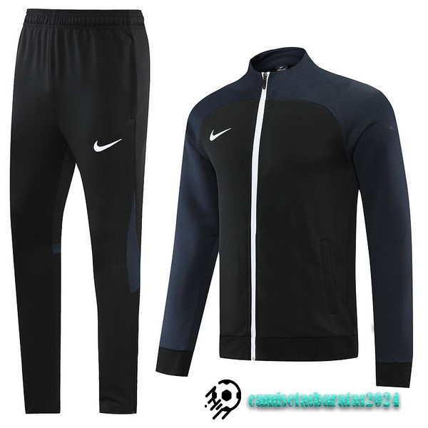 Replicas Conjunto Completo Ropa Deportiva Con Cremallera Larga Nike 2022 2023 I Negro