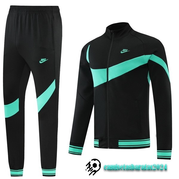 Replicas Conjunto Completo Ropa Deportiva Con Cremallera Larga Nike 2022 2023 Negro Azul