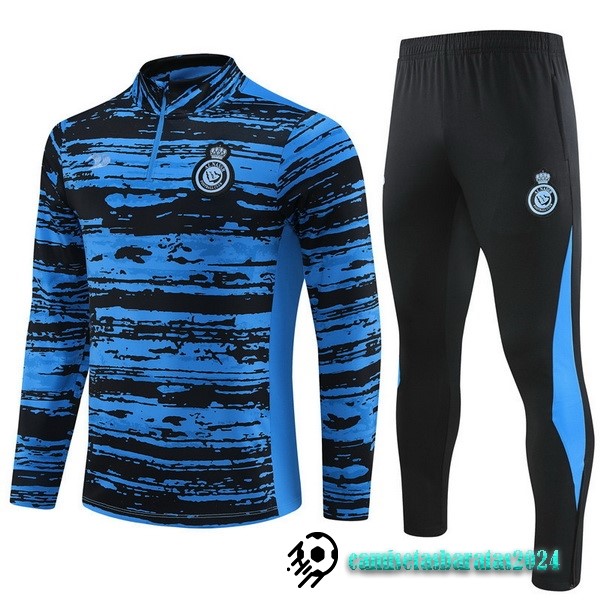 Replicas Conjunto Completo Sudadera Entrenamiento Al Nassr 2022 2023 Azul I Negro