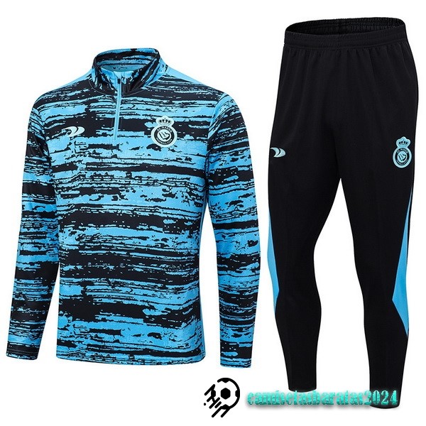 Replicas Conjunto Completo Sudadera Entrenamiento Al Nassr 2022 2023 Azul Negro