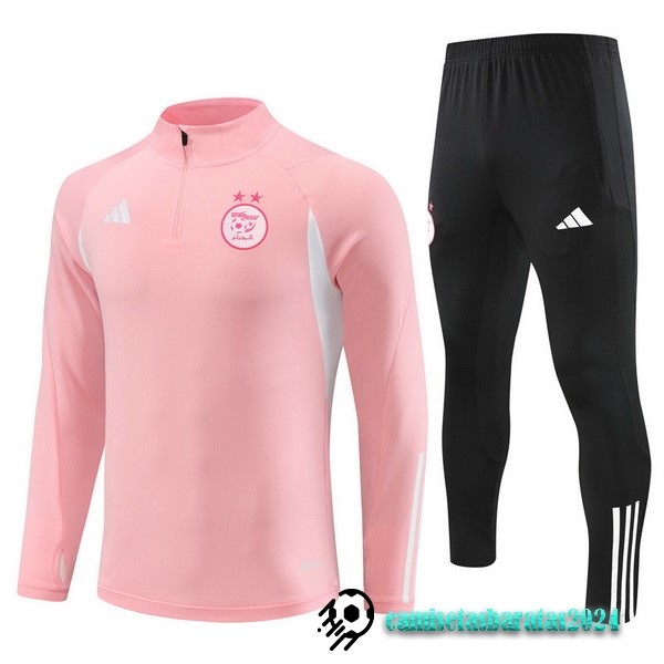 Replicas Conjunto Completo Sudadera Entrenamiento Argelia 2023 Rosa Negro