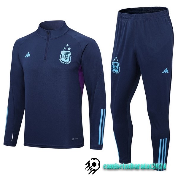 Replicas Conjunto Completo Sudadera Entrenamiento Argentina 2022 Azul I Marino