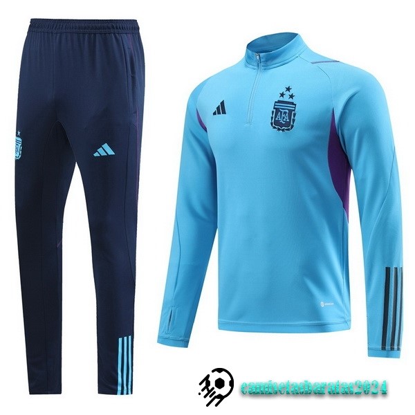 Replicas Conjunto Completo Sudadera Entrenamiento Argentina 2022 I Azul