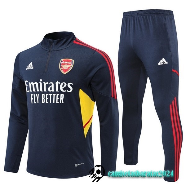 Replicas Conjunto Completo Sudadera Entrenamiento Arsenal 2022 2023 Azul II Marino