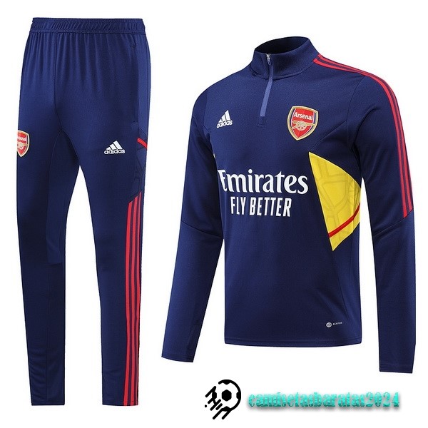 Replicas Conjunto Completo Sudadera Entrenamiento Arsenal 2022 2023 Azul Marino