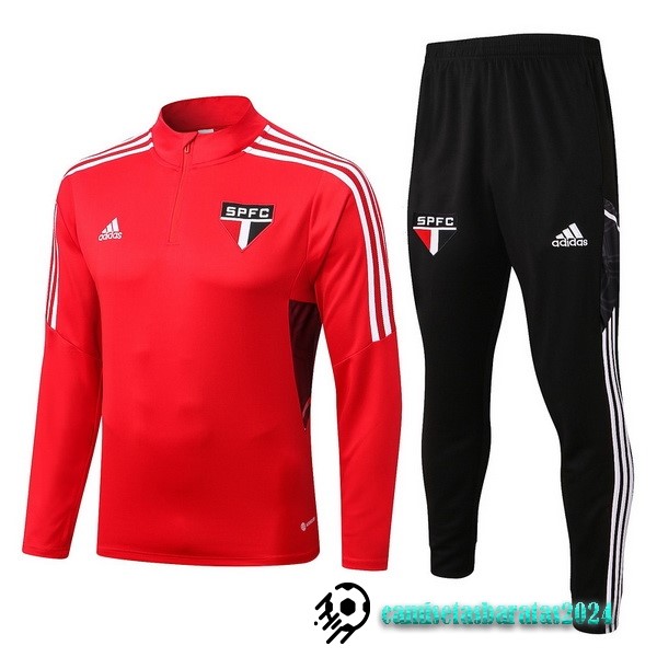 Replicas Conjunto Completo Sudadera Entrenamiento Arsenal 2022 2023 Rojo Negro