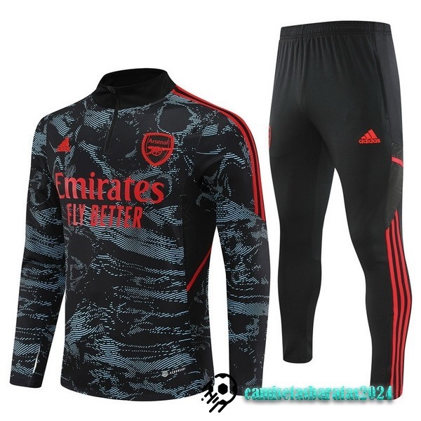 Replicas Conjunto Completo Sudadera Entrenamiento Arsenal 2022 2023 Verde II Negro