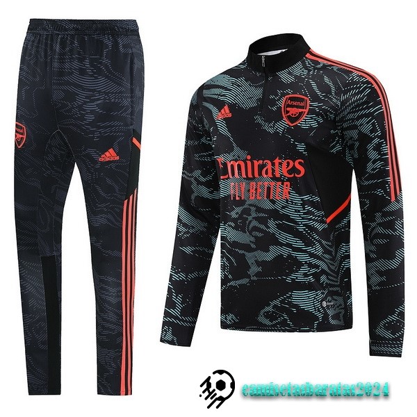 Replicas Conjunto Completo Sudadera Entrenamiento Arsenal 2022 2023 Verde I Negro