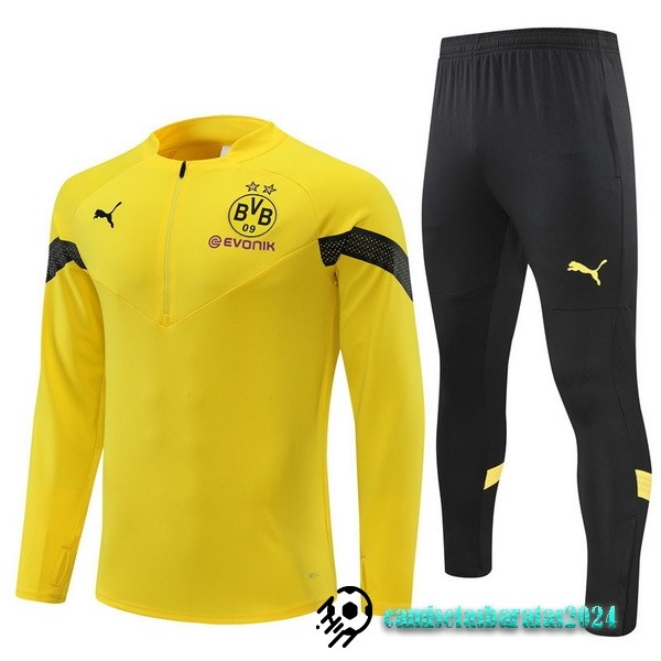 Replicas Conjunto Completo Sudadera Entrenamiento Borussia Dortmund 2022 2023 Amarillo