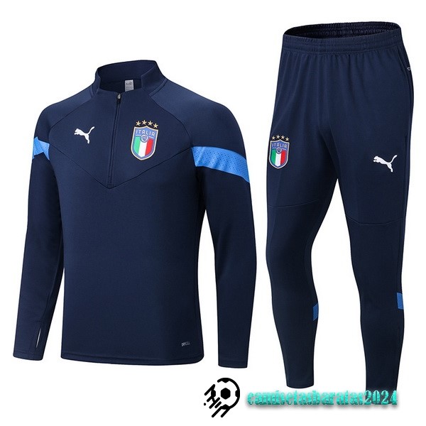 Replicas Conjunto Completo Sudadera Entrenamiento Italia 2022 Azul III Marino