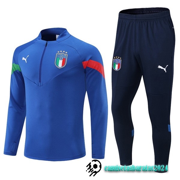 Replicas Conjunto Completo Sudadera Entrenamiento Italia 2022 I Azul