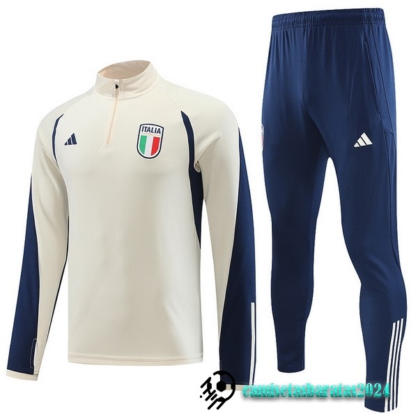 Replicas Conjunto Completo Sudadera Entrenamiento Italia 2023 Amarillo Azul