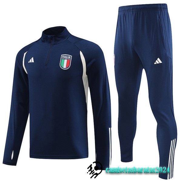 Replicas Conjunto Completo Sudadera Entrenamiento Italia 2023 Azul III Marino