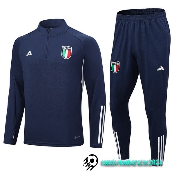 Replicas Conjunto Completo Sudadera Entrenamiento Italia 2023 Azul Marino