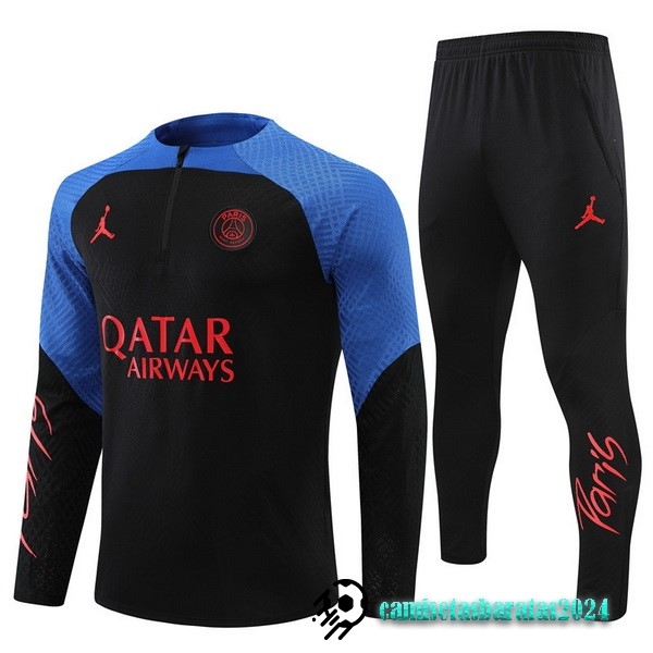 Replicas Conjunto Completo Sudadera Entrenamiento Jugadores Niños Paris Saint Germain 2022 2023 Azul I Negro