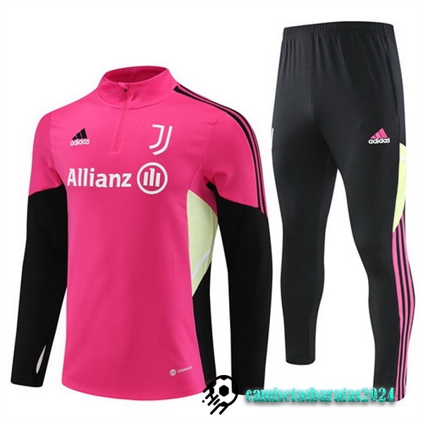 Replicas Conjunto Completo Sudadera Entrenamiento Juventus 2022 2023 Rosa Negro