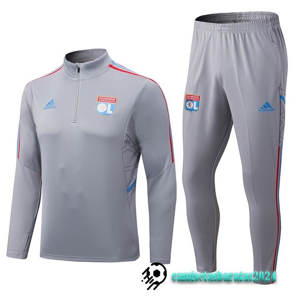 Replicas Conjunto Completo Sudadera Entrenamiento Lyon 2022 2023 Gris