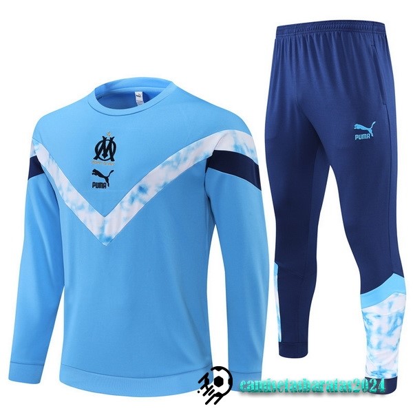 Replicas Conjunto Completo Sudadera Entrenamiento Marsella 2022 2023 II Azul