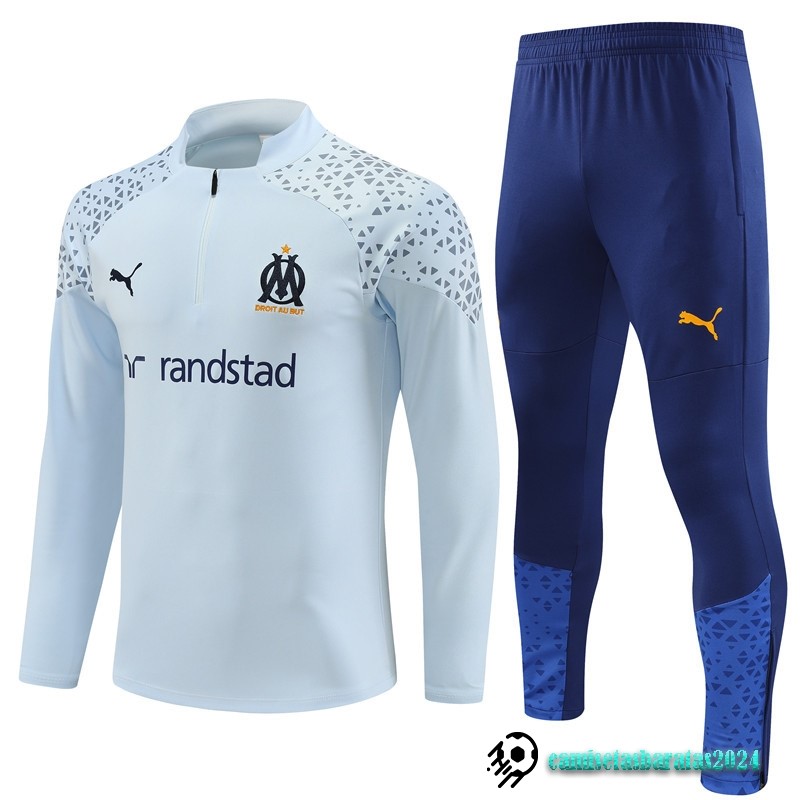 Replicas Conjunto Completo Sudadera Entrenamiento Marsella 2023 2024 Azul